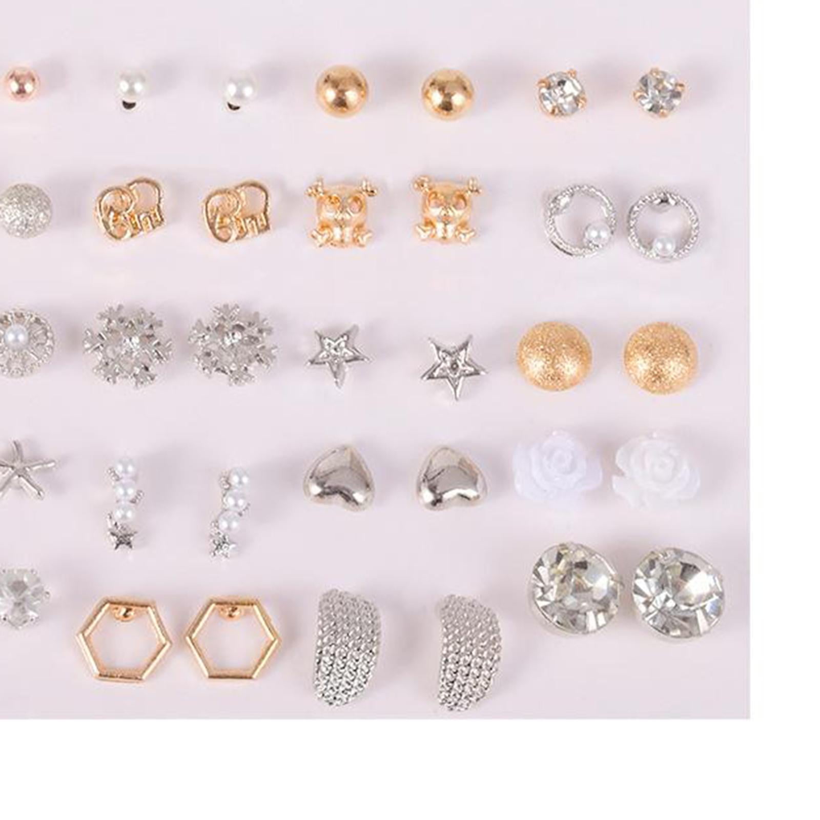 Cheap 2023 Simple Luxury Elegant Luster Earrings Wide Thick Ripple Half  Round Earrings Girls Cute Franc Nightclub Glamour Shiny Earrings Set | Joom
